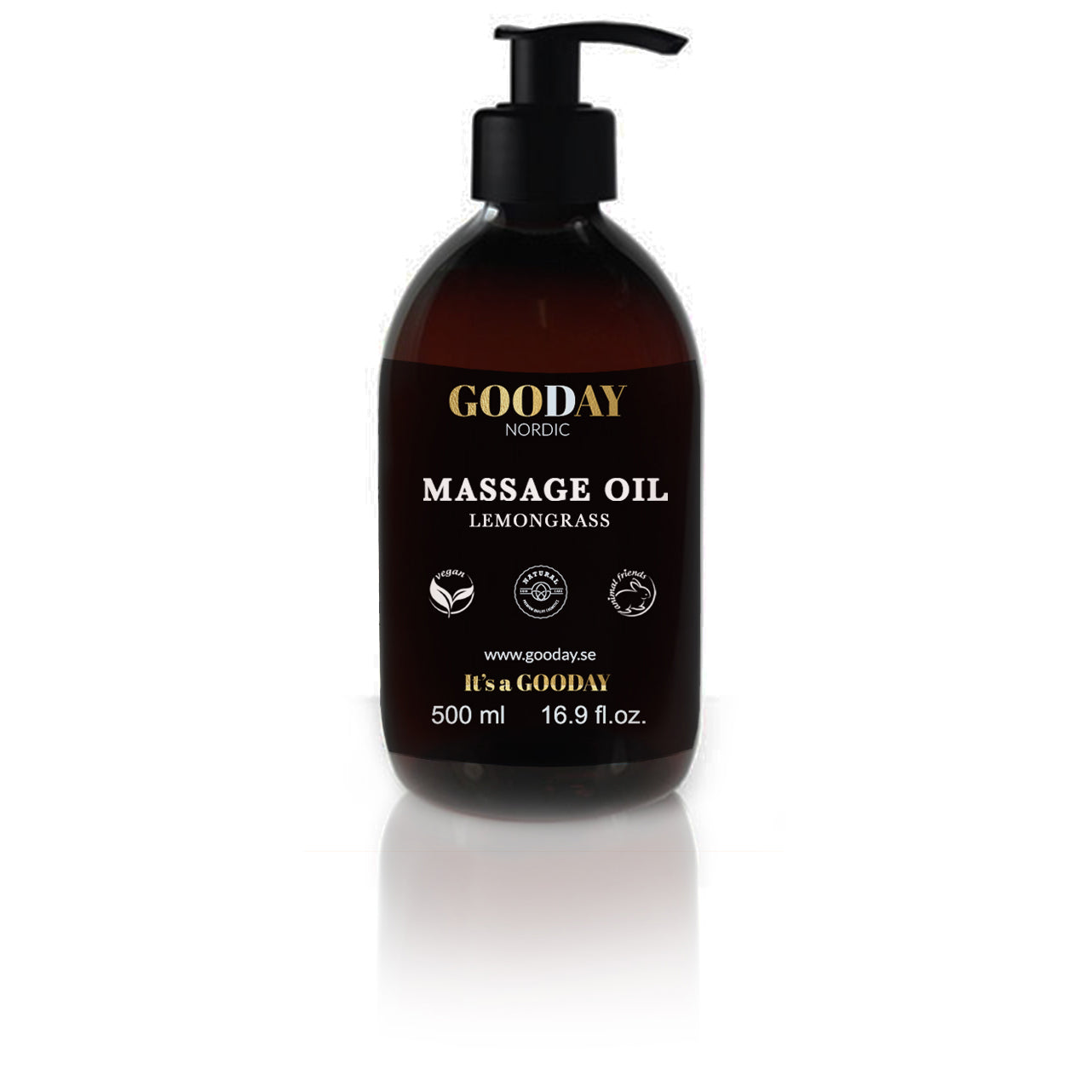 Massageolja - Citrongräs - 500ml