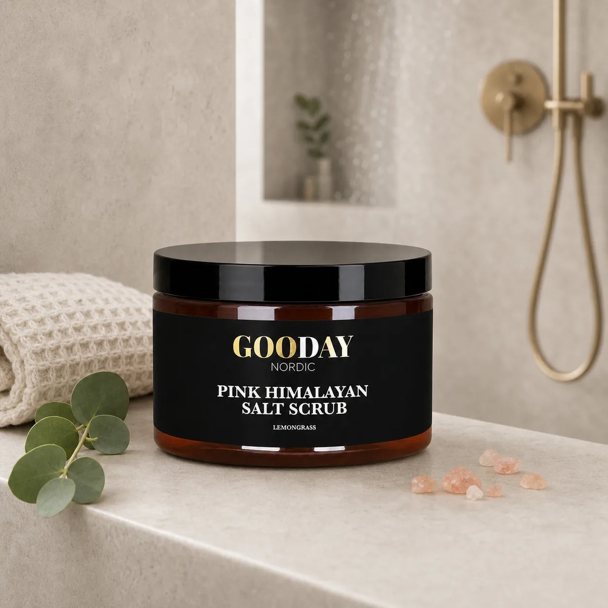 GOODAY Rosa Himalayasalt Skrubb Citrongräs 500g