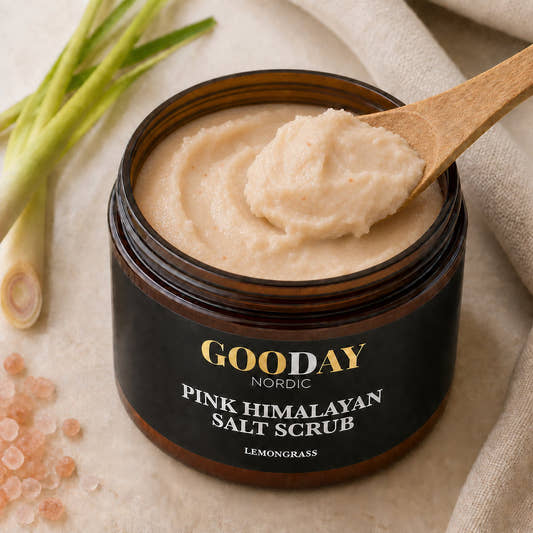 GOODAY Rosa Himalayasalt Skrubb Citrongräs 500g