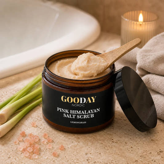 GOODAY Rosa Himalayasalt Skrubb Citrongräs 500g